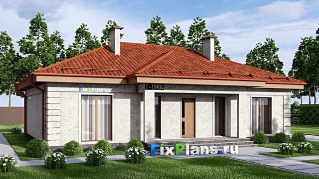 Одноэтажный дом F-13904