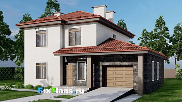 Двухэтажный дом F-4247
