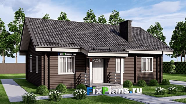 Одноэтажный дом F-12617