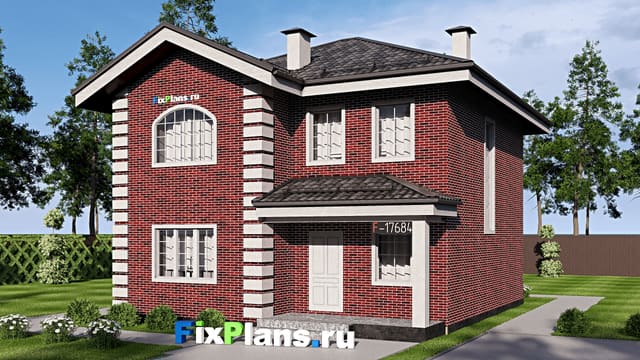 Двухэтажный дом F-17684