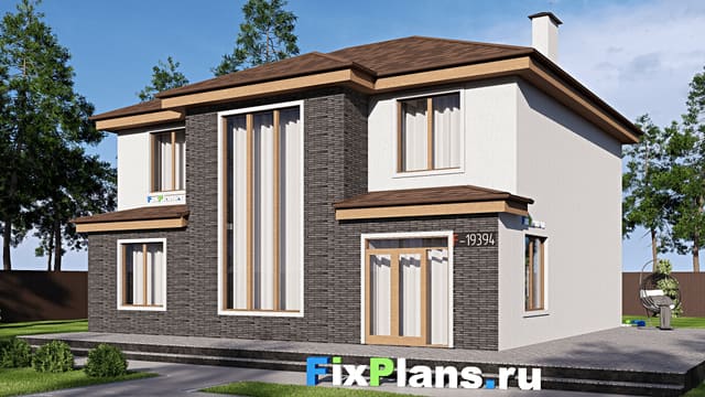 Двухэтажный дом F-19394