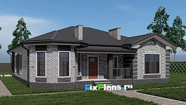 Одноэтажный дом F - 0845